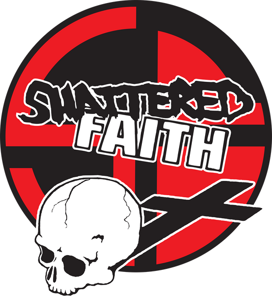 Shattered Faith composite logo Vinyl Decal for Car Truck Window Laptop