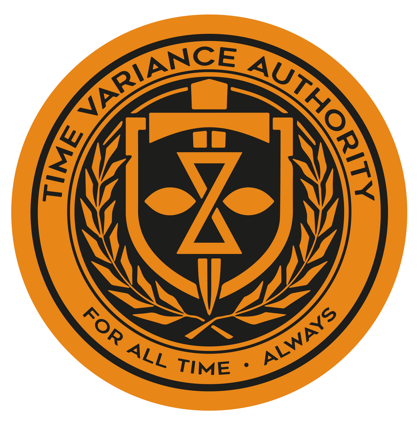 Time Variance Authority seal logo vinyl decal sticker