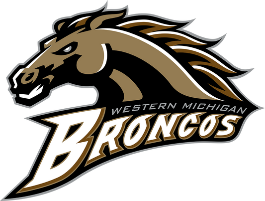 Western Michigan University Broncos WMU logo Vinyl Decal for Car Truck Window Laptop