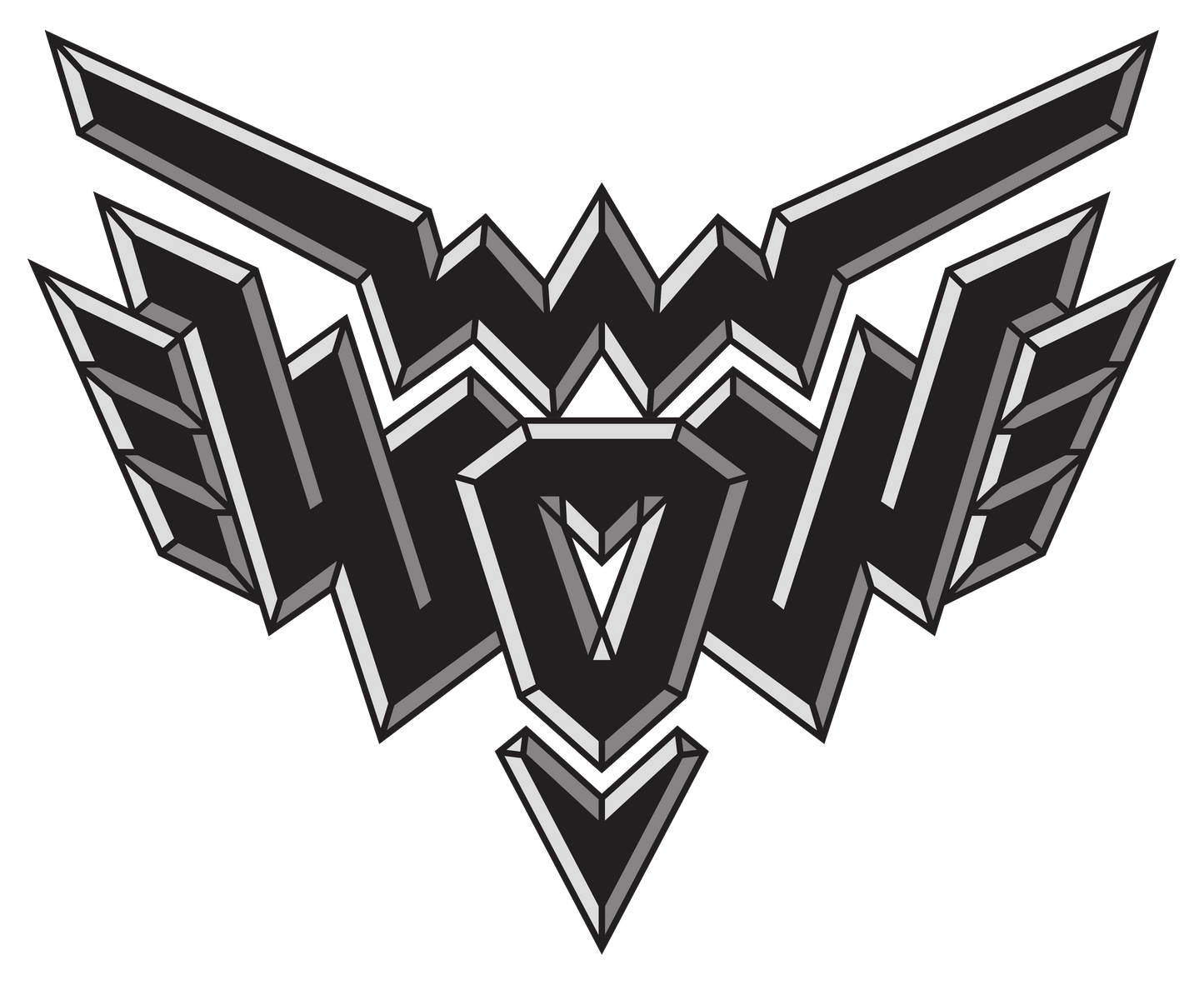 Wendy O Williams WOW logo Vinyl Decal for Car Truck Window Laptop