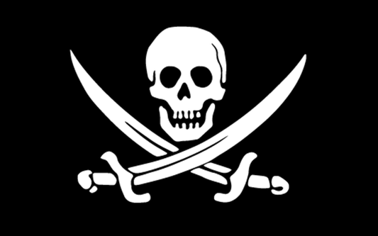 JOLLY ROGER PIRATE FLAG Skull Swords Vinyl Decal