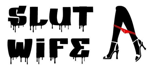 Slut Wife Adult Funny Sexy Bitch Prank Revenge Car Truck Vinyl Decal