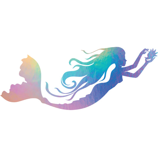 Mermaid with Shell Vinyl Decal