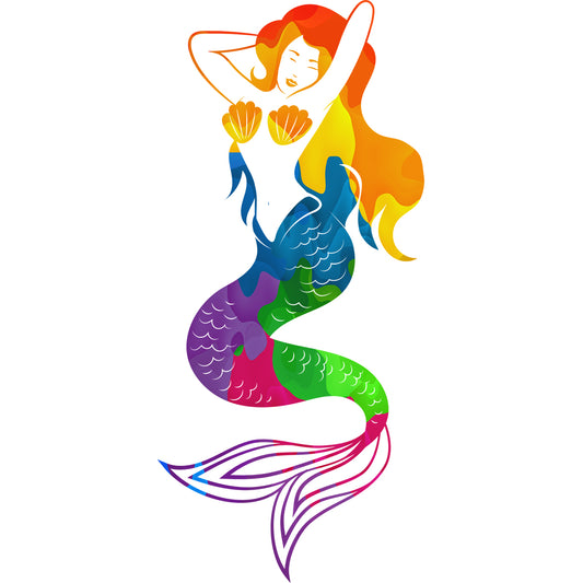 Products Abstract Mermaid Sentual Vinyl Decal