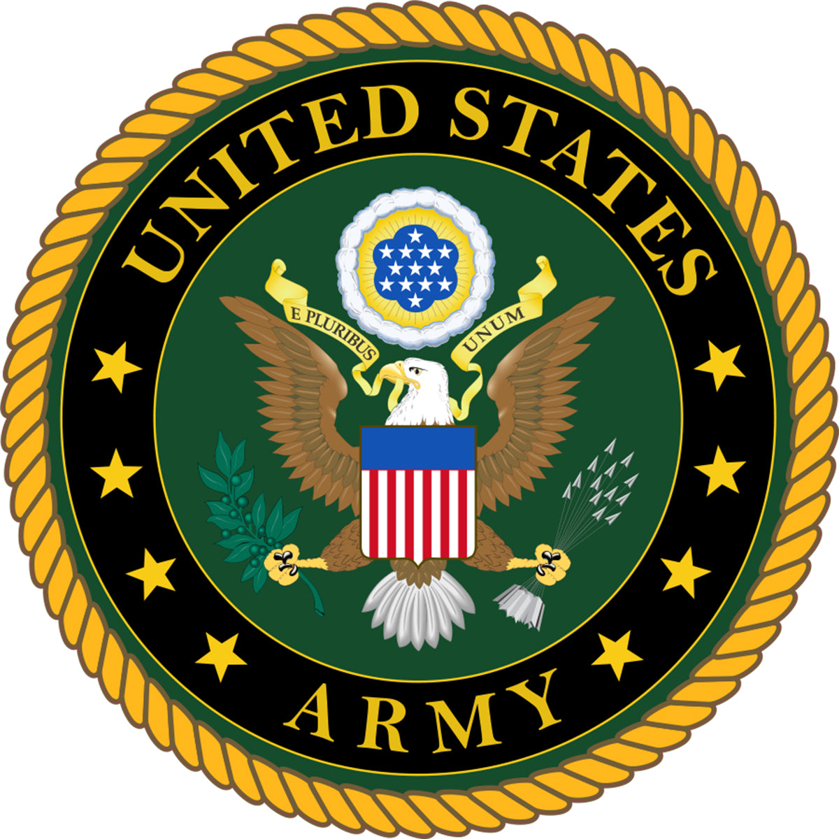 United States Military ARMY Emblem Vinyl Decal 3 inches wide – DECALS ...