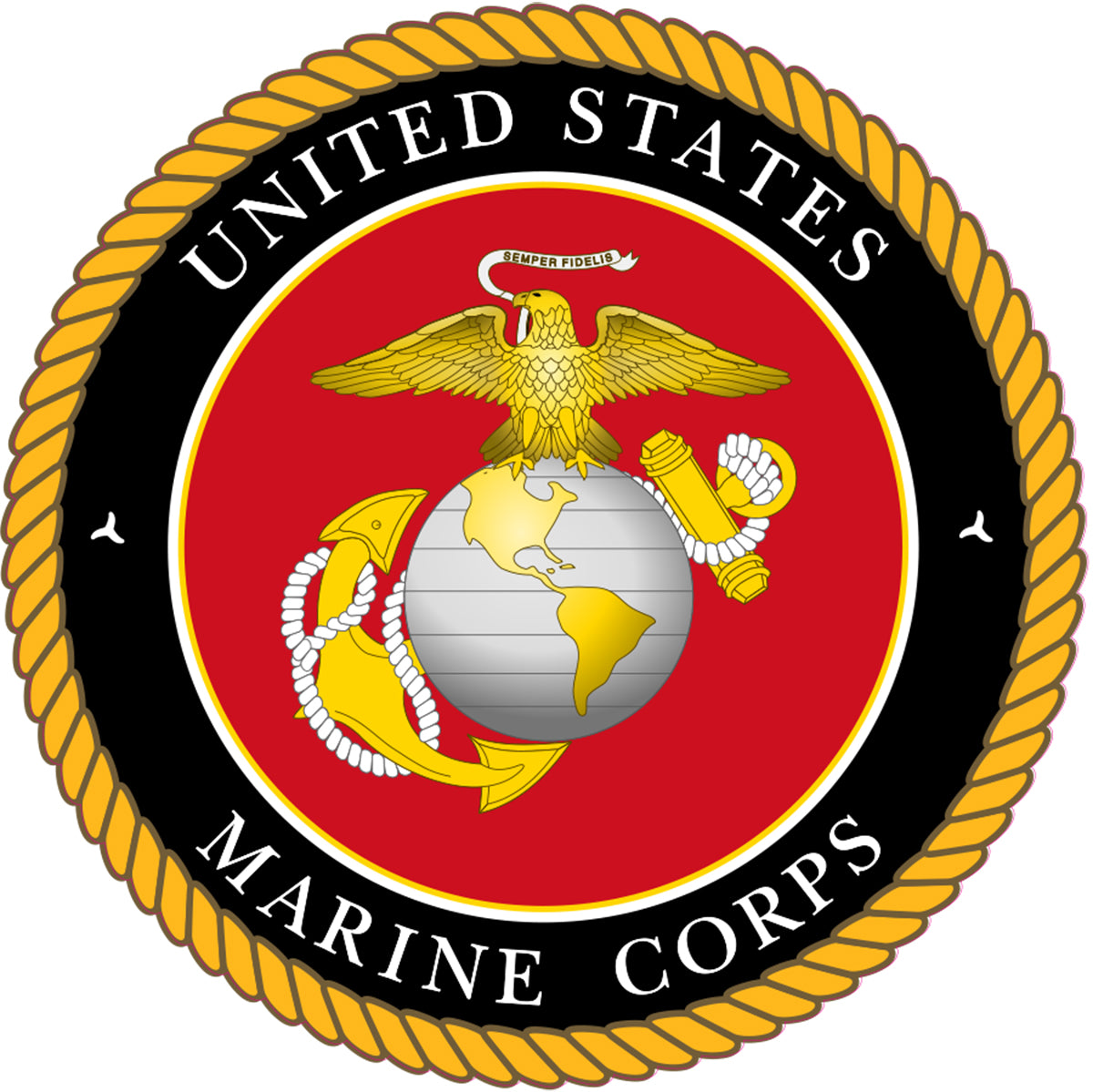 United States Military Marines Emblem Vinyl Decal