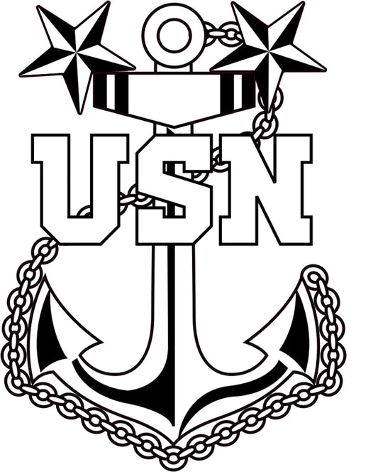 U.S. Military Navy Anchor Vinyl Decal