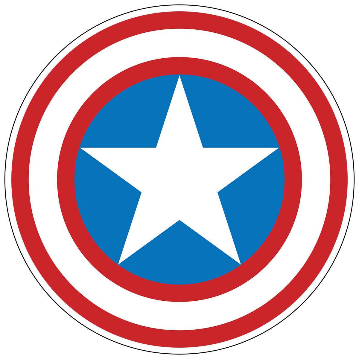 Captain America Shield Vinyl Decal