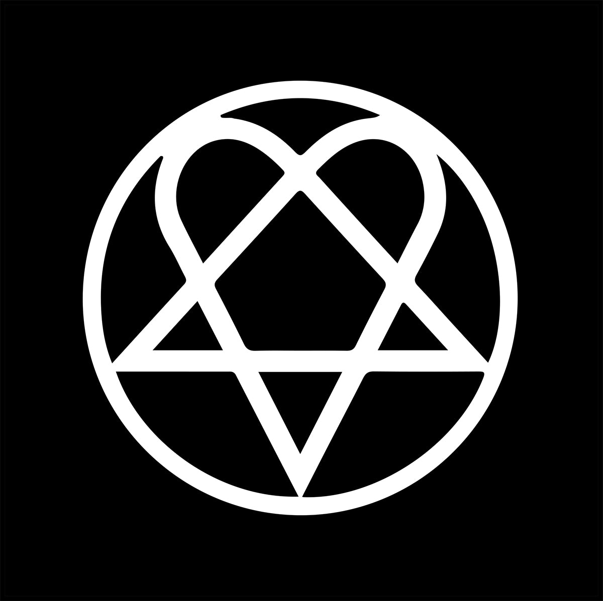 Heartagram H.I.M.  Vinyl Decal