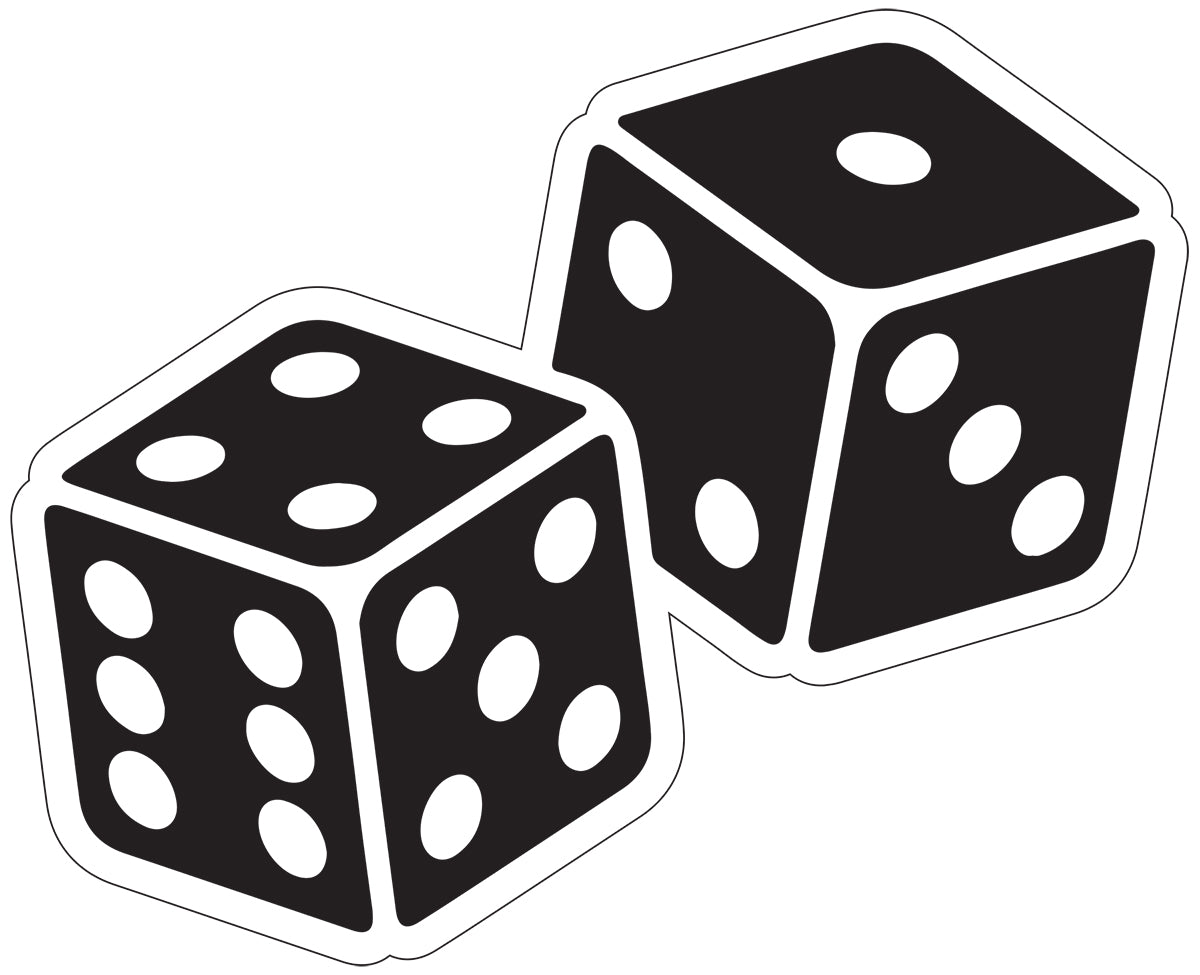 Pair of Dice Vinyl Decal