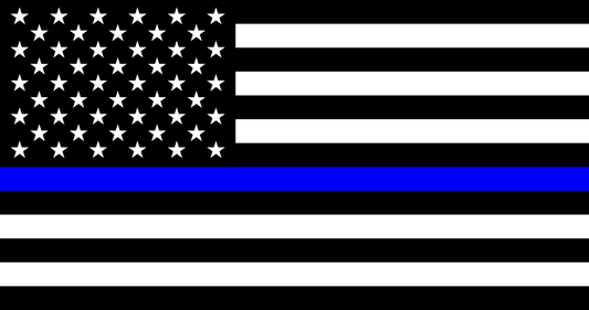 3x Delgada Línea Azul Bandera Americana Calcomanía Pegatina Police Lives Matter Truck Car USA