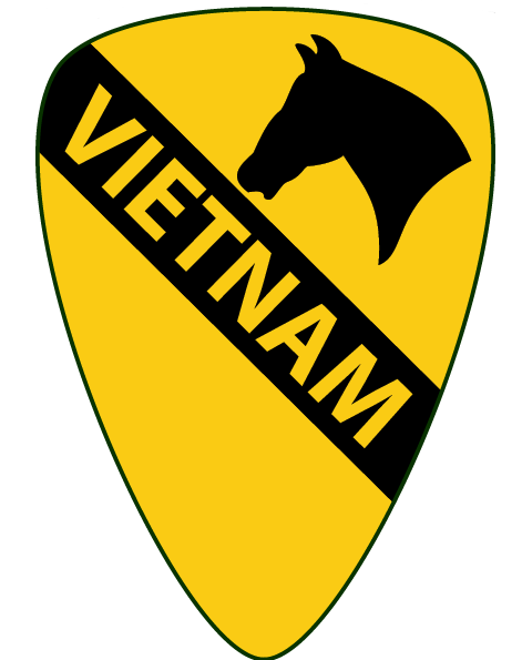 5" TALL Vietnam 1st Cavalry Veteran Vinyl Sticker - DECALS OF AMERICA
