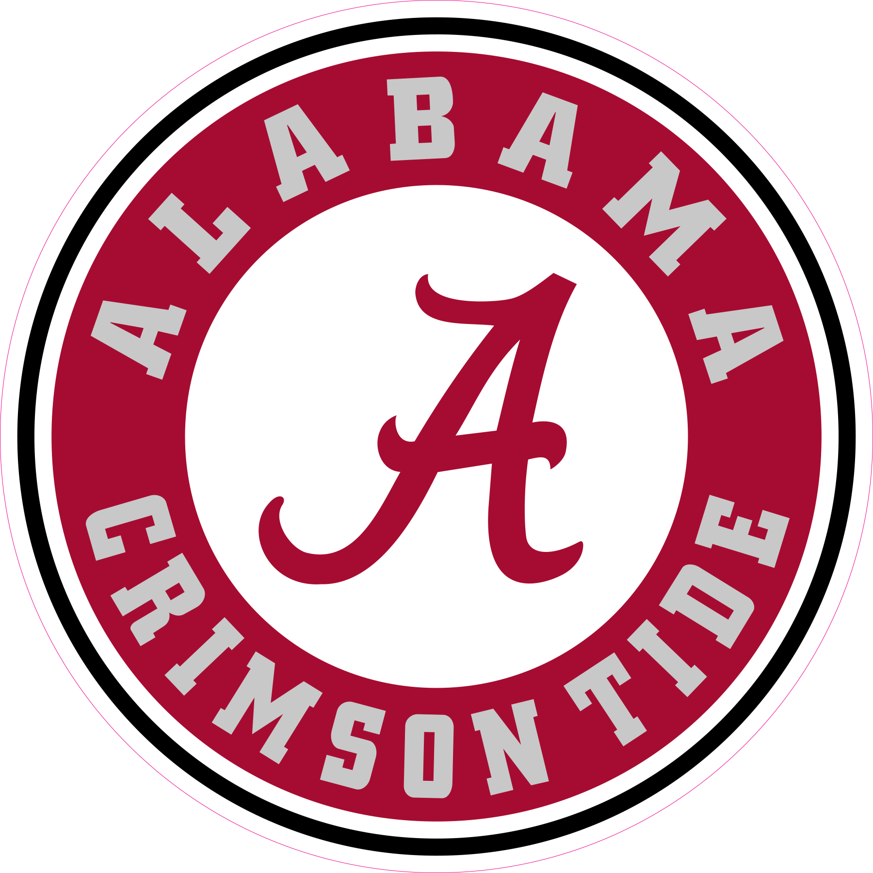 Alabama Crimson Tide NCAA Football Vinyl Decal for Car Truck Window Laptop - DECALS OF AMERICA