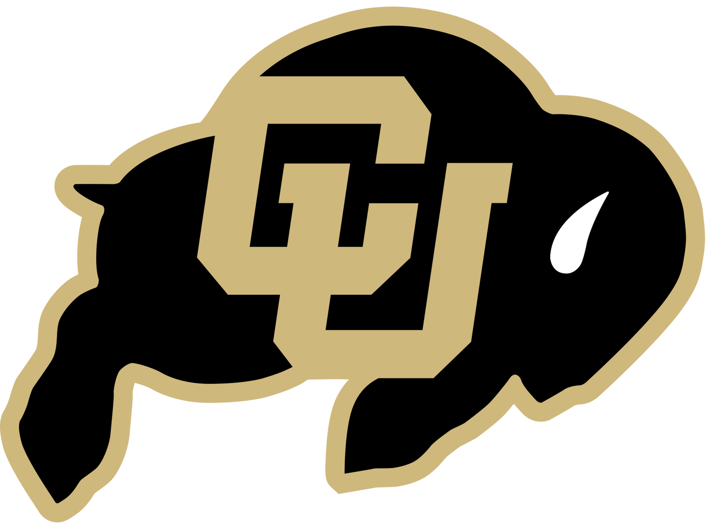 University of Colorado Buffaloes NCAA Football Vinyl Decal for Car Truck Window Laptop