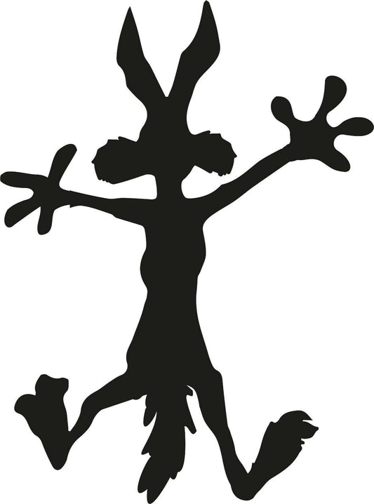 Wile E Coyote Splat Vinyl Sticker Decal For Car or Window Great for Dents - DECALS OF AMERICA