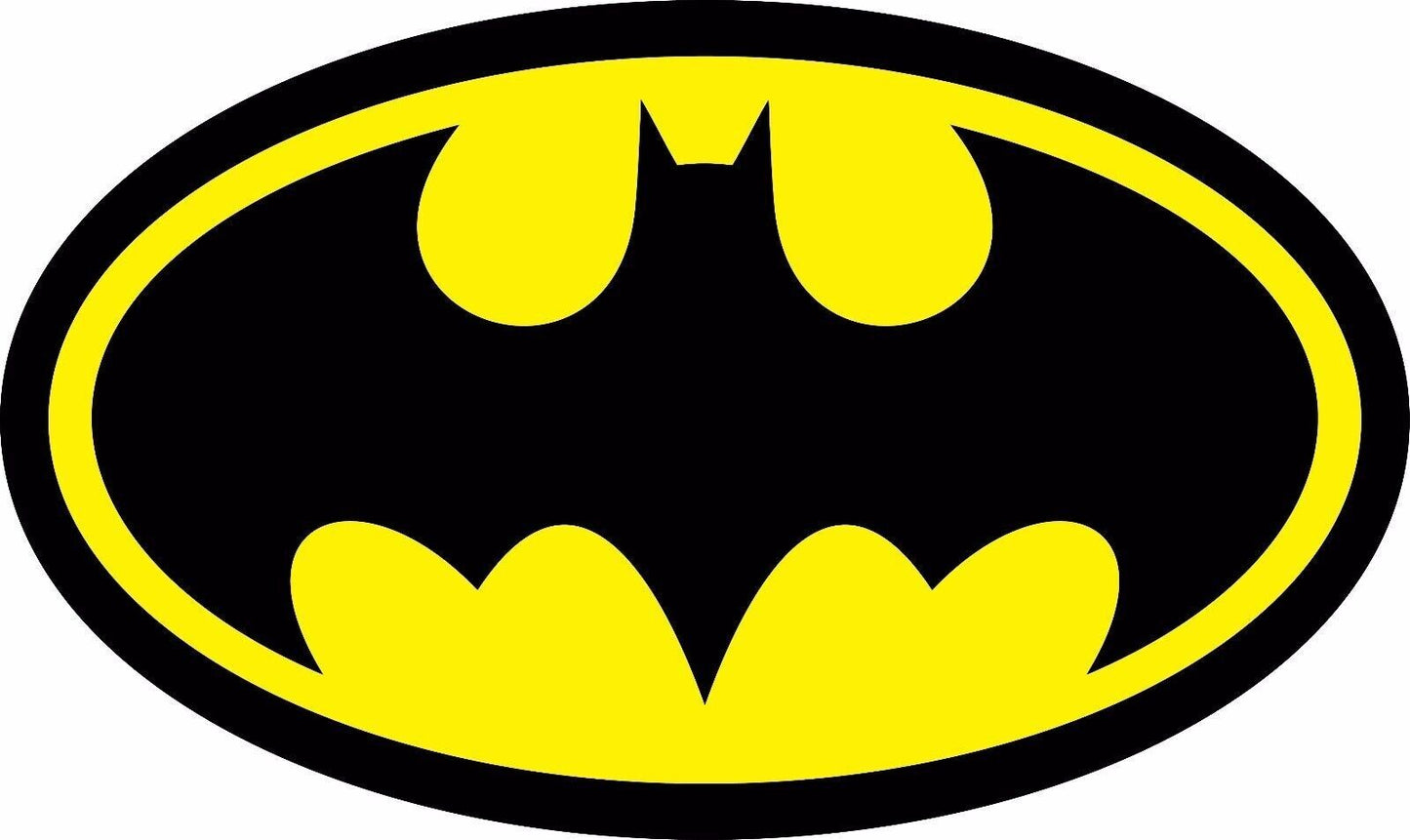 Diecut Vinyl BATMAN LOGO Decal Sticker Comic Dark Knight Colored - DECALS OF AMERICA