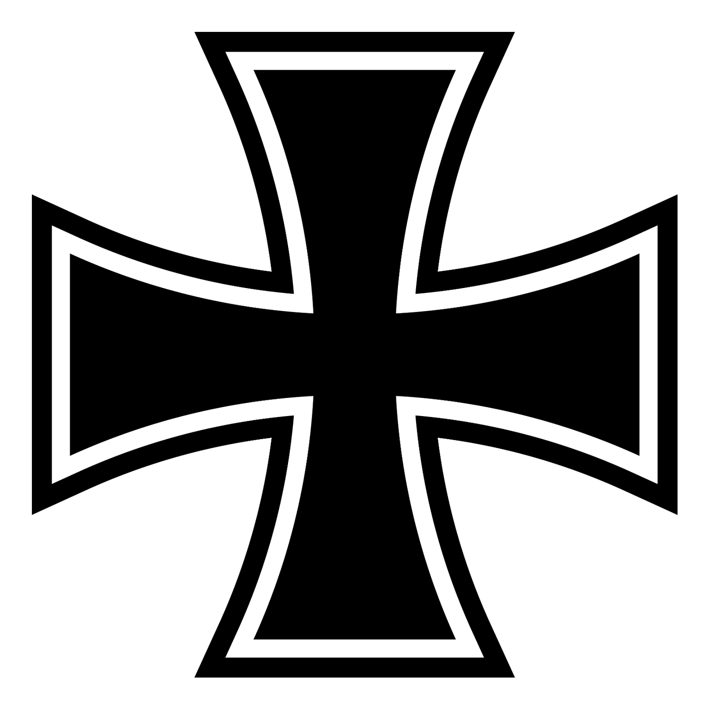 IRON CROSS DECAL STICKER VINYL maltese cross outlaw biker chopper motorcycle - DECALS OF AMERICA