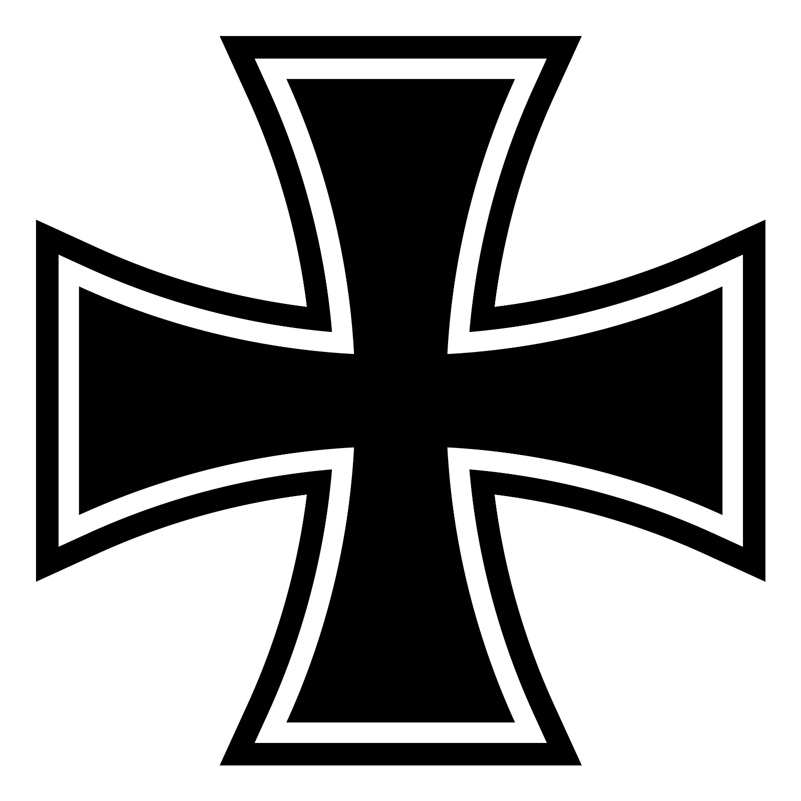 IRON CROSS DECAL STICKER VINYL maltese cross outlaw biker chopper motorcycle - DECALS OF AMERICA