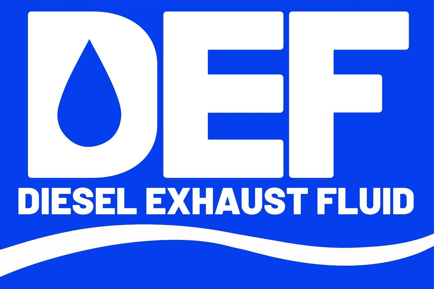 DEF Diesel Exhaust Fluid Sticker Decal Vinyl