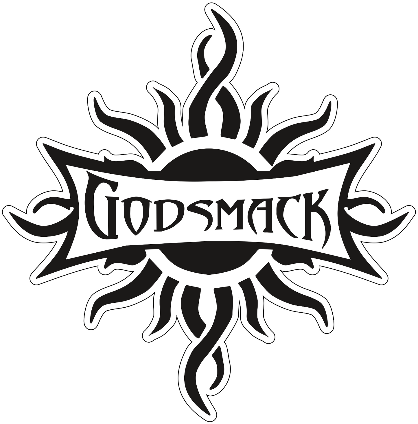 Etiqueta engomada de Godsmack envío gratis