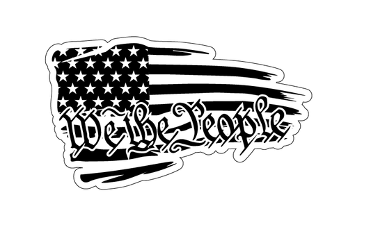 WE THE PEOPLE US FLAG Trump Vinyl Decal Sticker - America Patriot USA Car Truck - DECALS OF AMERICA