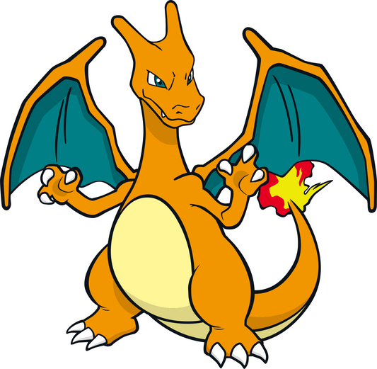 Charizard | Pokemon | Vinyl Sticker | Vinyl Decal | Variable Size Decal - DECALS OF AMERICA