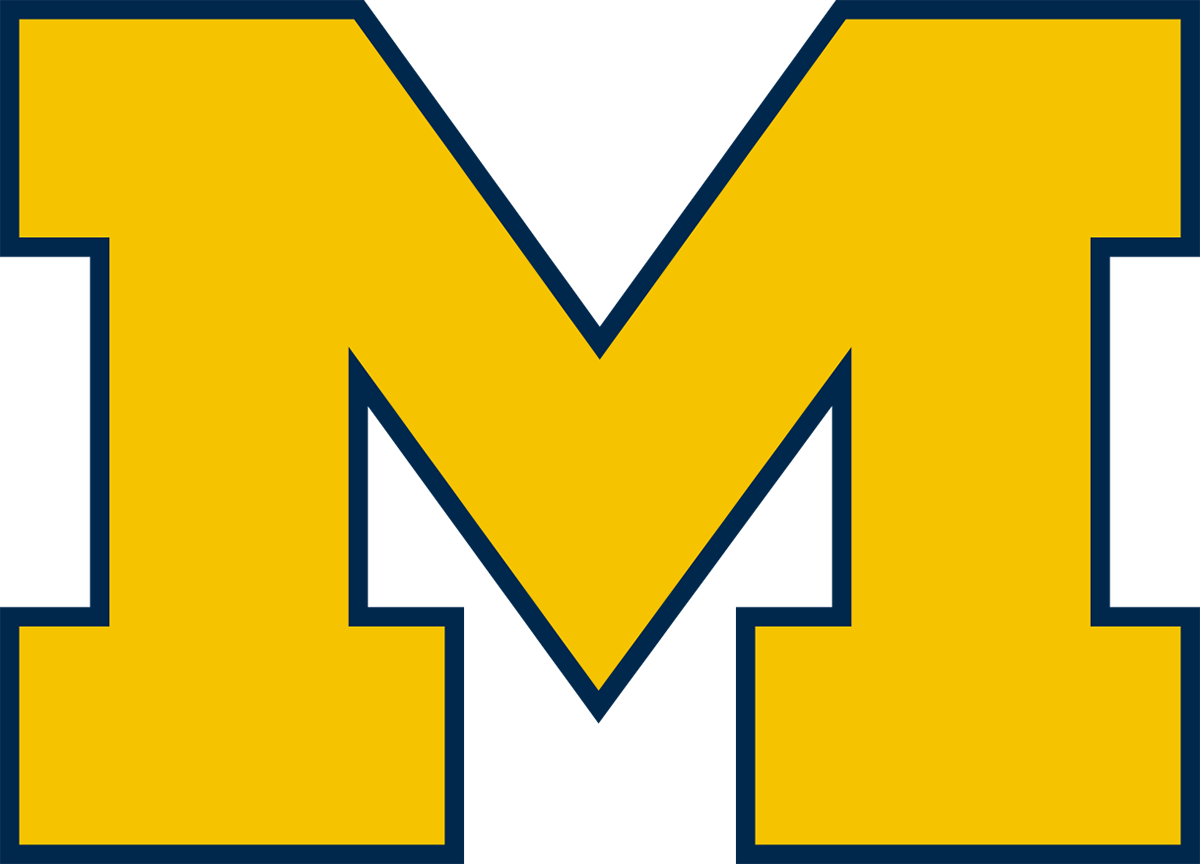 Michigan Wolverines NCAA Football Vinyl Decal for Car Truck Window Laptop