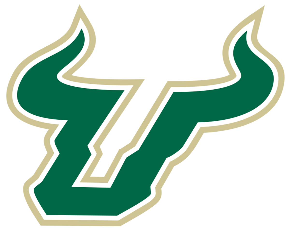 Calcomanía de vinilo de fútbol de la NCAA de South Florida Bulls para ventana de coche, camión, portátil