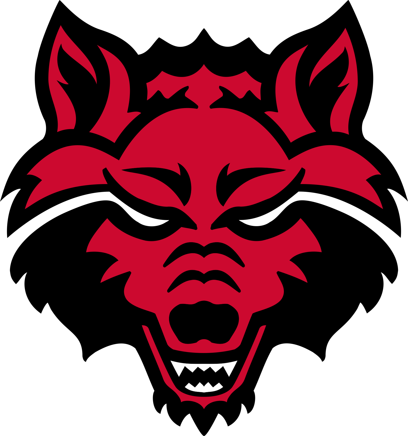 Arkansas State Red Wolves NCAA Football Vinyl Decal for laptop, window or vehicle