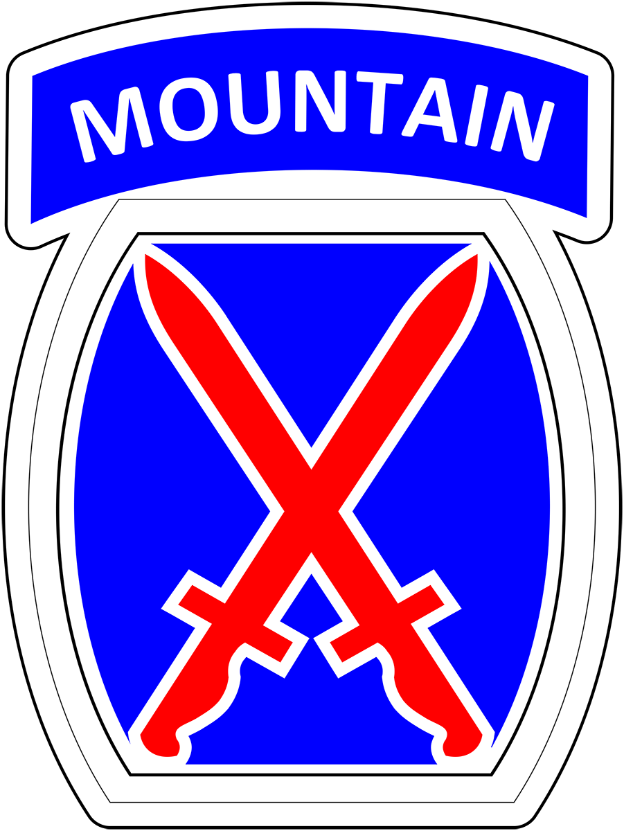Army 10th Mountain Division Vinyl Decal - DECALS OF AMERICA