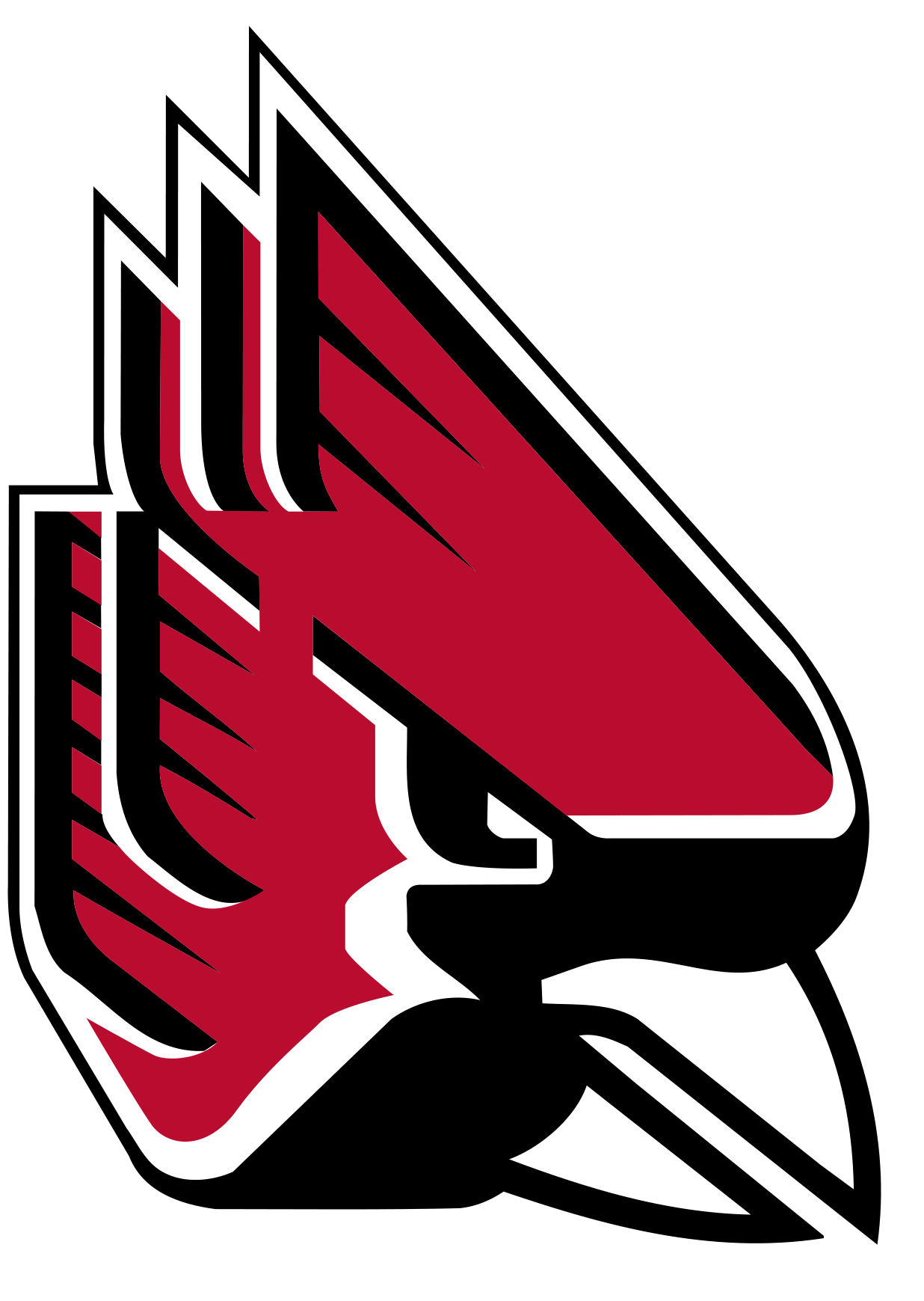 Ball State Cardinals NCAA Football Vinyl Decal for Car Truck Window Laptop