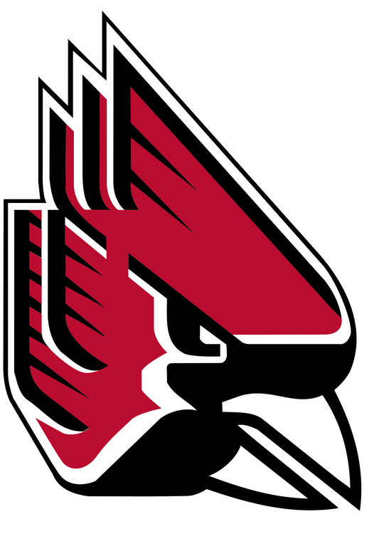 Ball State Cardinals NCAA Football Vinyl Decal for Car Truck Window Laptop