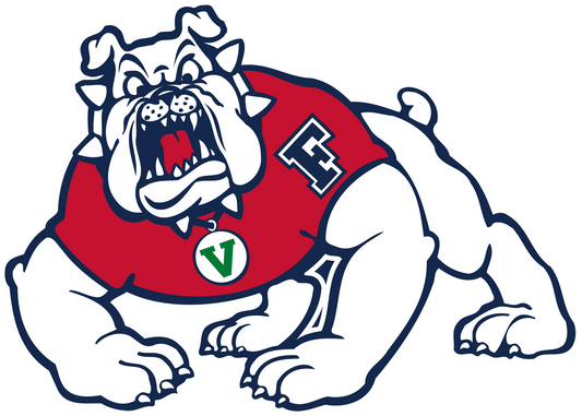 Fresno Bulldogs NCAA Football Vinyl Decal for Car Truck Window Laptop