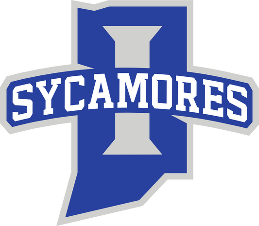 Indiana State Sycamores NCAA Football Vinyl Decal for Car Truck Window Laptop
