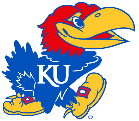 Kansas Jayhawks NCAA Football Vinyl Decal for Car Truck Window Laptop