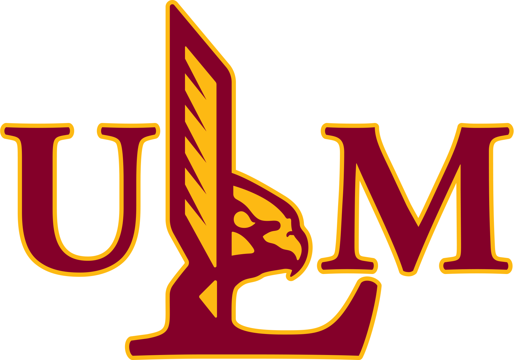 Louisiana–Monroe ULM Warkawks NCAA Football Vinyl Decal for Car Truck Window Laptop