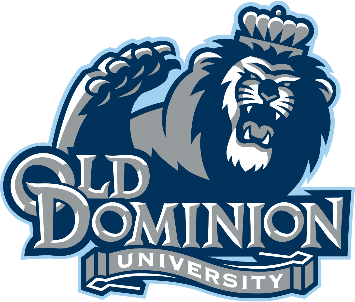 Old Dominion University Monarchs NCAA Football Vinyl Decal for Car Truck Window Laptop