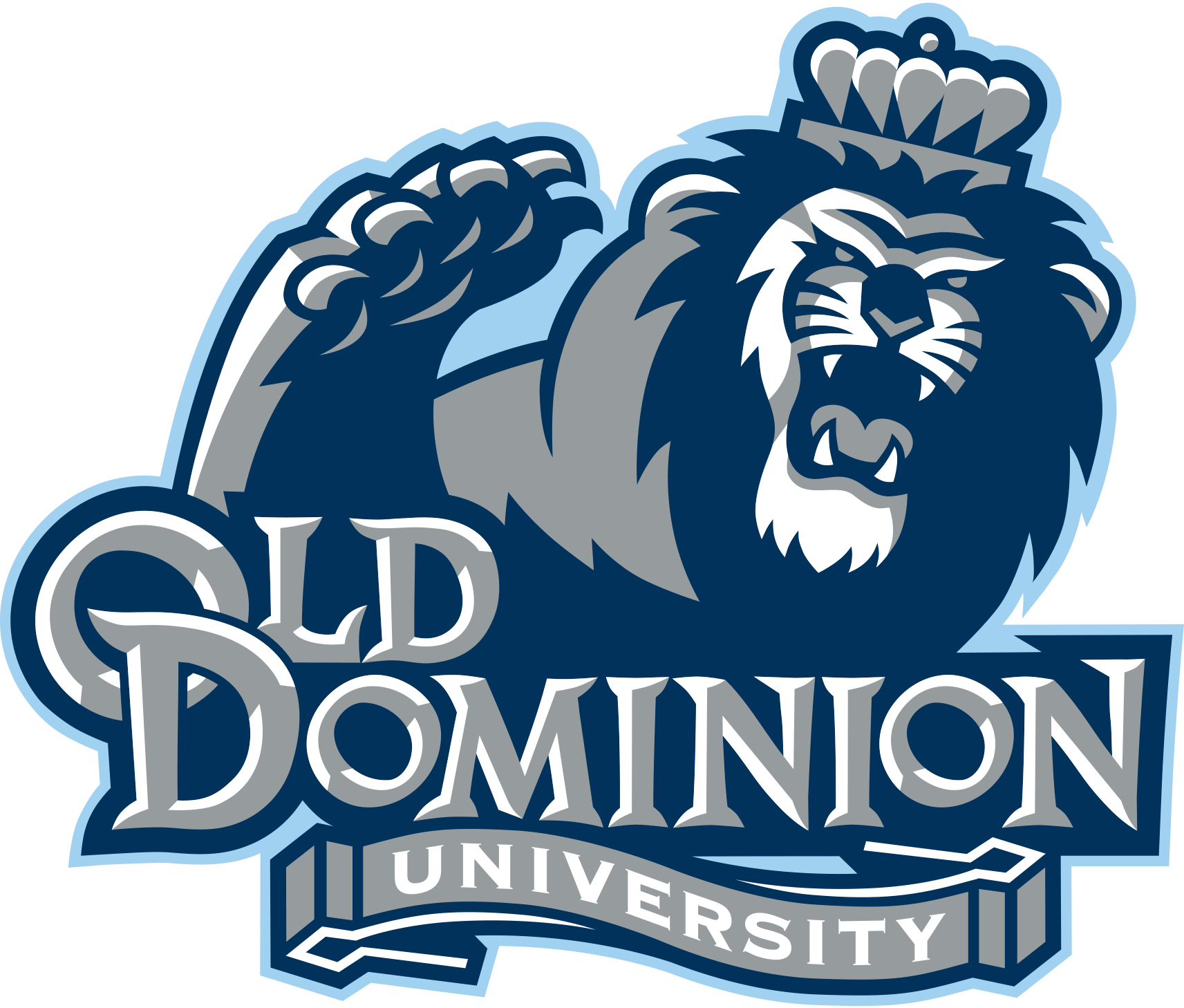 Old Dominion University Monarchs NCAA Football Vinyl Decal for Car Truck Window Laptop