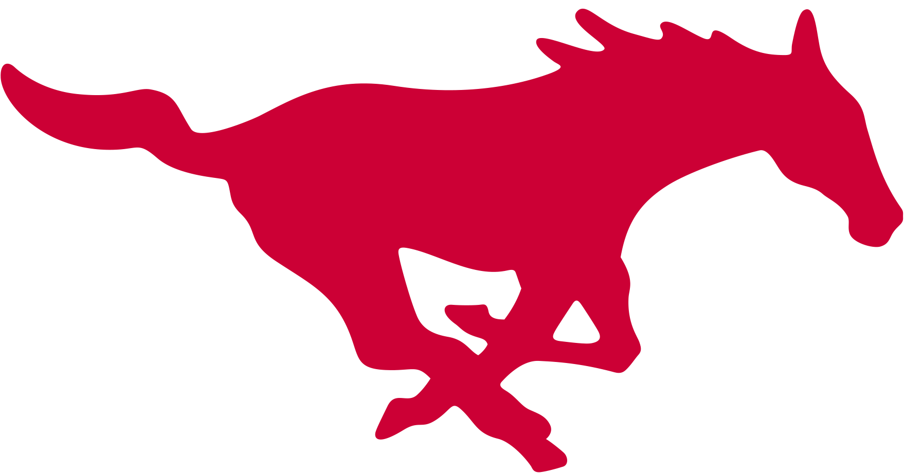 Southern Methodist University SMU Mustangs NCAA Football Vinyl Decal for Car Truck Window Laptop