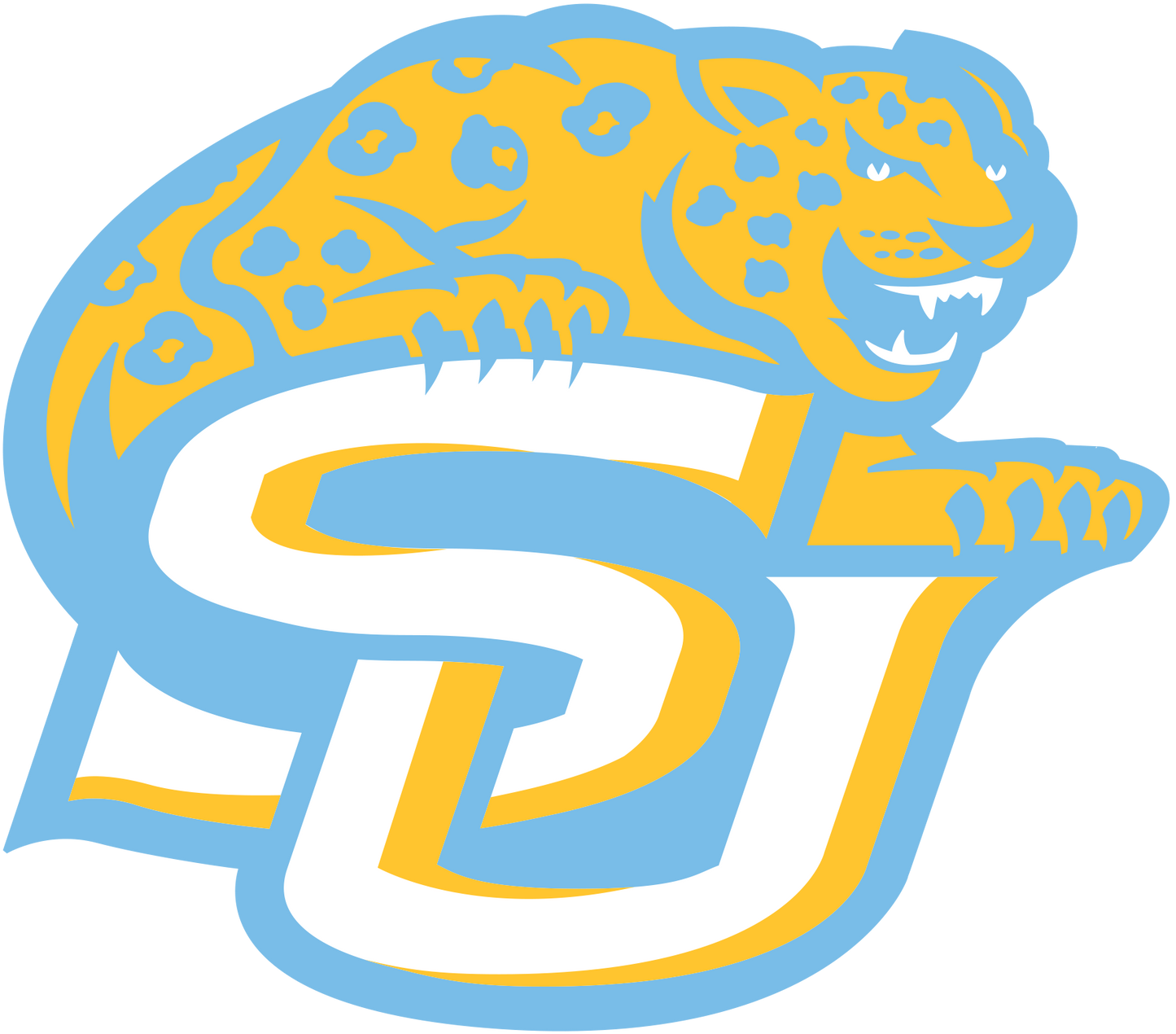 Southern Jaguars and Lady Jaguars NCAA Football Vinyl Decal for Car Truck Window Laptop