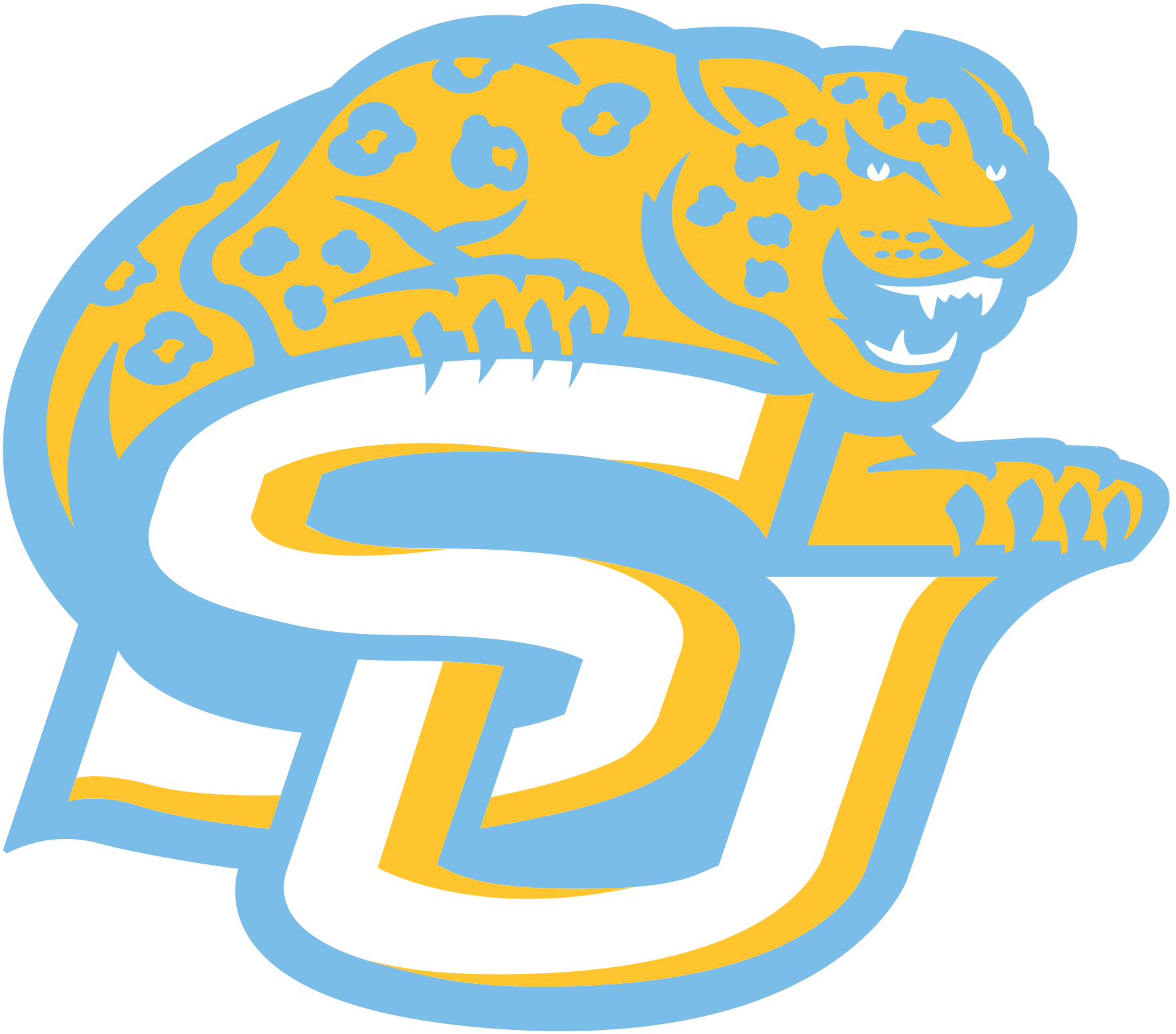 Southern Jaguars and Lady Jaguars NCAA Football Vinyl Decal for Car Truck Window Laptop