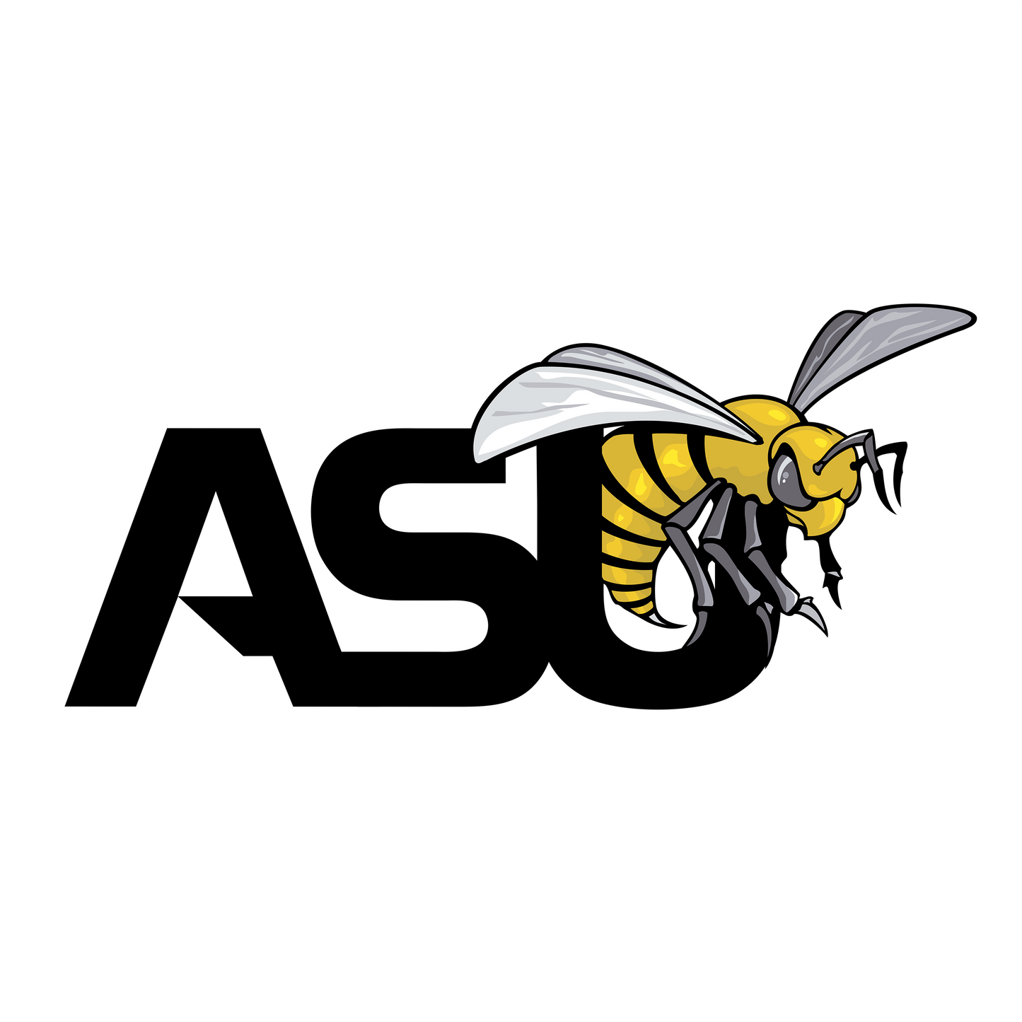 Alabama State ASU Hornets Football Vinyl Decal for laptop, window or vehicle